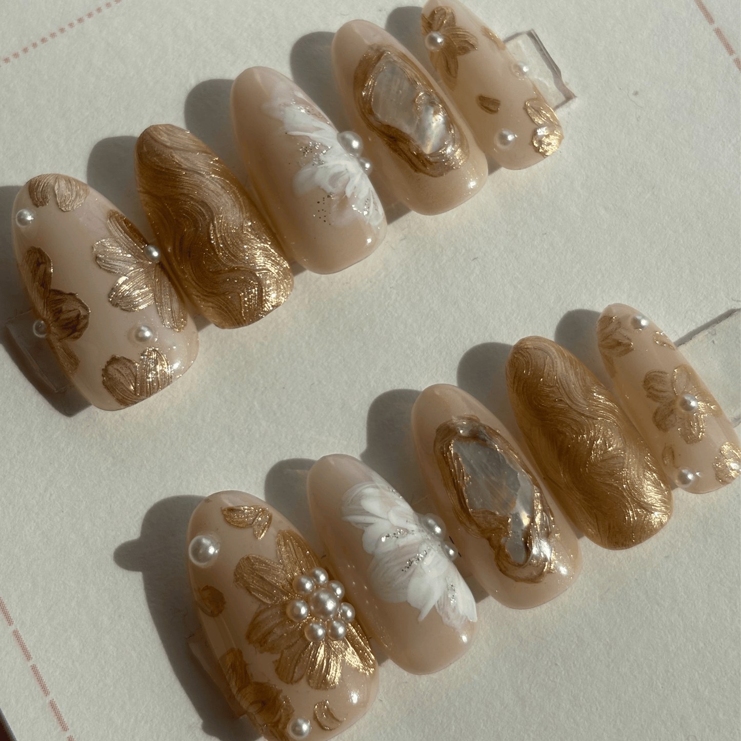 Golden Floral Nuance